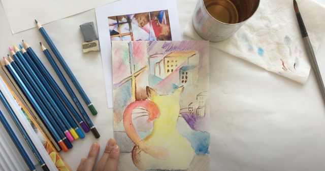 Art Kit: Drawing with Watercolor Pencils, Inspired by Marc Chagall